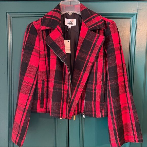 NWT Jack BB Dakota out of the woods plaid jacket sz small - Picture 3 of 9